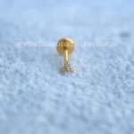 Labret Rosca Interna Titânio Mini Trinity Zircônias - Imagem 2