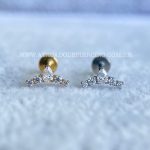 Labret Rosca Interna Titânio Cluster Zircônias