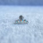 Labret Rosca Interna Titânio Cluster Zircônias Boreal - Imagem 4