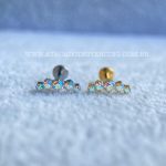 Labret Rosca Interna Titânio Cluster Zircônias Boreal