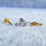 Labret Rosca Interna Titânio Cobra Zircônias - Imagem 3