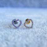 Labret Rosca Interna Titânio Coração Zircônias Boreal