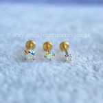 Labret Push Pin Titânio Zircônia Boreal - Imagem 5