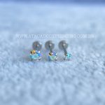 Labret Push Pin Titânio Zircônia Boreal - Imagem 4