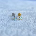 Labret Push Pin Titânio Zircônia Boreal