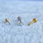 Labret Push Pin Titânio Zircônia Boreal - Imagem 2