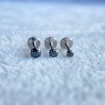 Labret Push Pin Titânio Zircônia Onix - Imagem 4