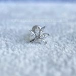 Labret Rosca Interna Aço Folhas Zircônias - Imagem 4