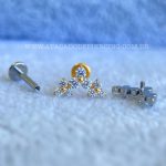 Labret Rosca Interna Titânio Cluster Trinity Zircônias - Imagem 3