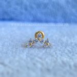 Labret Rosca Interna Titânio Cluster Trinity Zircônias - Imagem 2