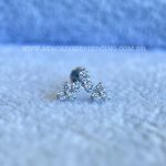 Labret Rosca Interna Titânio Cluster Trinity Zircônias - Imagem 4