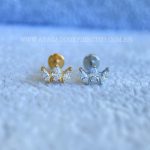 Labret Aço Rosca Interna Zircônias