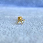 Labret Aço Rosca Interna Zircônias - Imagem 2