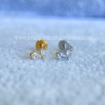 Labret Aço Rosca Interna Zircônias