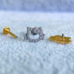 Labret Rosca Interna Titânio Hello Kitty Zircônias - Imagem 3