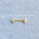 Barbell Titânio Rosca Interna Zircônias - Imagem 2