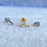 Labret Rosca Interna Titânio Ramo Zircônias - Imagem 3