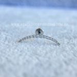 Labret Rosca Interna Titânio Cluster Zircônias - Imagem 4