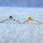 Labret Rosca Interna Titânio Cluster Zircônias