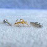 Labret Rosca Interna Titânio Ramo Zircônias - Imagem 3
