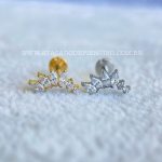 Labret Rosca Interna Titânio Cluster Zircônias
