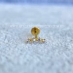 Labret Rosca Interna Titânio Cluster Zircônias - Imagem 2