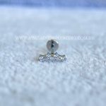 Labret Rosca Interna Titânio Cluster Zircônias - Imagem 4