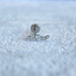 Labret Rosca Interna Titânio Cluster Zircônias - Imagem 4