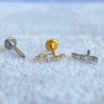 Labret Rosca Interna Titânio Cluster Zircônias - Imagem 3