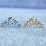 Labret Rosca Interna Titânio Cluster Zircônias