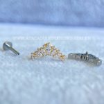 Labret Rosca Interna Titânio Cluster Zircônias - Imagem 3