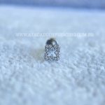 Labret Rosca Interna Titânio Flor Trevo Zircônias - Imagem 4