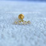 Labret Rosca Interna Titânio Cluster Zircônias - Imagem 2
