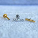 Labret Rosca Interna Titânio Cluster Zircônias - Imagem 3