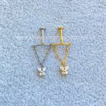 Labret Rosca Interna Titânio Pingente Borboleta Zircônias