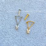 Labret Rosca Interna Titânio Pingente Borboleta Zircônias - Imagem 3