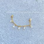 Labret Rosca Interna Titânio Duplo Zircônias com Corrente - Imagem 4