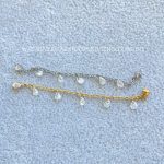 Labret Rosca Interna Titânio Duplo Zircônias com Corrente - Imagem 3