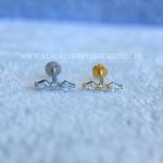Labret Rosca Interna Titânio Zircônias - Imagem 3