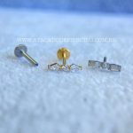 Labret Rosca Interna Titânio Zircônias - Imagem 2