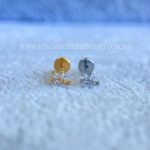 Labret Rosca Interna Titânio Raminho Zircônias