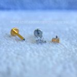 Labret Rosca Interna Titânio Raminho Zircônias - Imagem 3