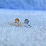 Labret Rosca Interna Titânio Mini Rosa Zircônias