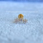 Labret Rosca Interna Titânio Cluster Flores Zircônias - Imagem 2