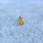 Labret Push Pin Titânio Coração - Imagem 4