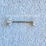 Barbell Titânio Rosca Interna Zircônias - Imagem 5