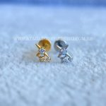 Labret Rosca Interna Titânio Estrelas Zircônias