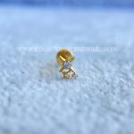 Labret Rosca Interna Titânio Estrelas Zircônias - Imagem 2
