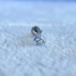 Labret Rosca Interna Titânio Estrelas Zircônias - Imagem 4