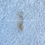 Pingente para Piercing Titânio Flor Zircônias - Imagem 5